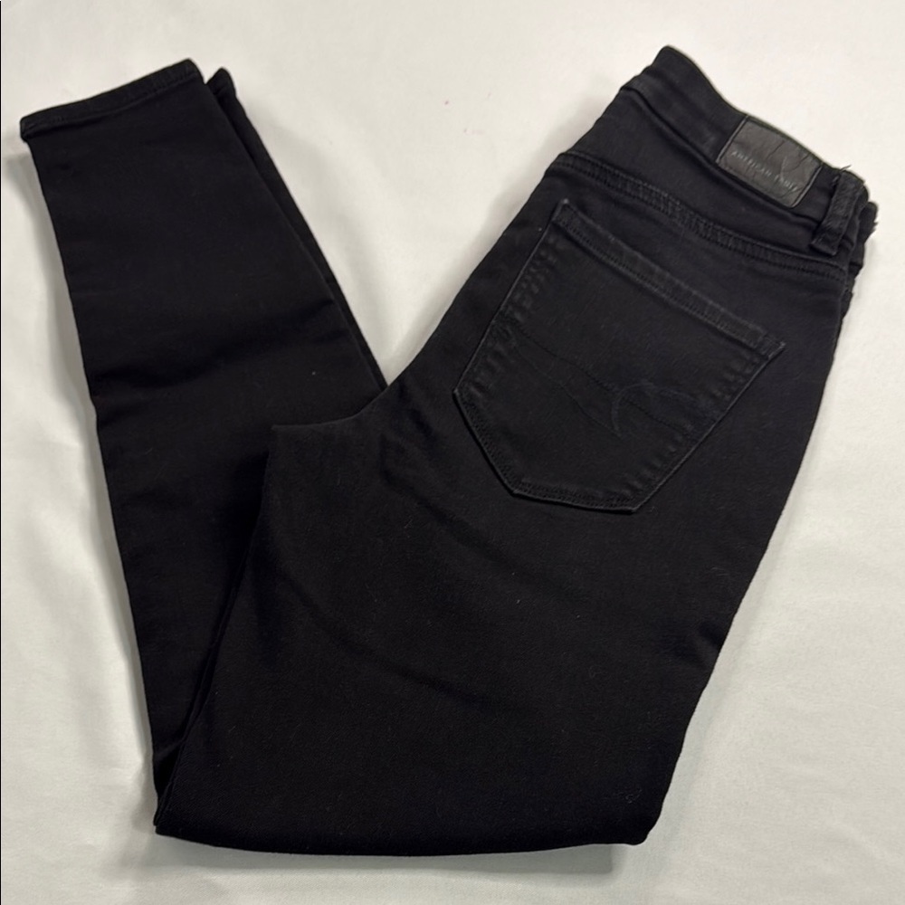 American Eagle Outfitters Women's Jet Black Skinny Jeans